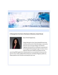 Cmlto FOCUS 2024 issue 3 – CMLTO